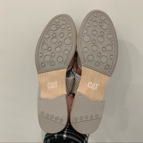 CAT Caterpillar Wide Slingback Mules flat Strap Sandals - Picture 5 of 7